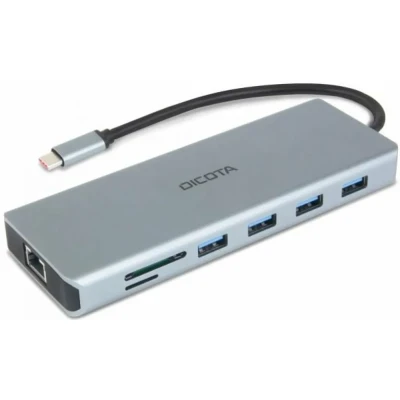 Afbeelding van DICOTA D32065 interface hub USB 3.2 Gen 1 (3.1 1) Type C Zilver