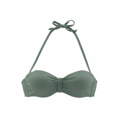 Afbeelding van Bench Bandeau Bikinitop, Dames, Maat: 42xB, Oliv