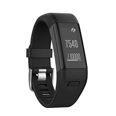 Afbeelding van Yikamosi Compatible With Garmin Vivosmart HR+ Band,Newest Soft Silicone Sport Replacement Strap for HR+(NO HR,Black)