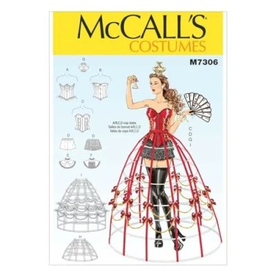 Afbeelding van Mccall&#039;s Patterns 7306 E5, Misses Kostuums, Maten 14 22, vinyl, Multicolor, (14 16 18 20 22)
