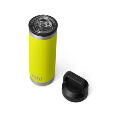 Afbeelding van YETI Rambler Bottle Chug, Vacuum Insulated Stainless Steel with Chug Cap, Firefly Yellow, 18 oz (532 ml)