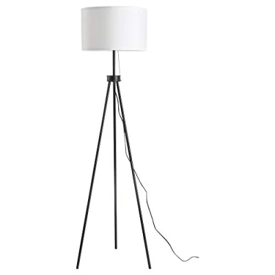 Afbeelding van HOMCOM Staande lamp vloerlamp E27 staal 37 x 152 cm (zwart + wit) B31 187V90
