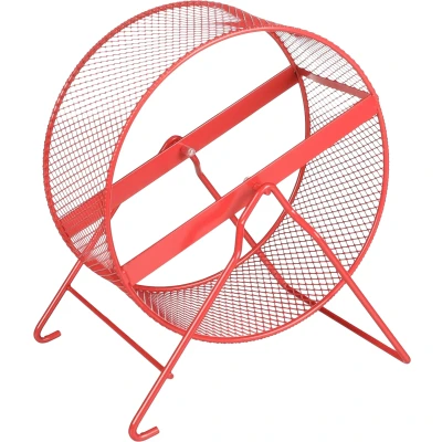 Afbeelding van Looprad Trota Duurzaam Metalen Hamsterwiel Rood / M 22,80 cm x 13,70 24,00