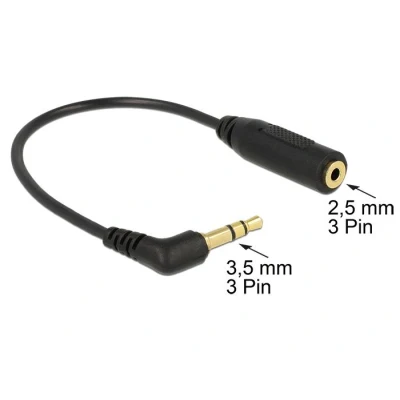 Afbeelding van Delock audio kabel jack plug 3.5 mm 3 pin &gt; aansluiting 2.5