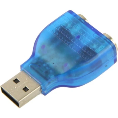 Afbeelding van Let op type!! Mannelijke USB naar PS/2 vrouwelijke Adapter voor muis / toetsenbord