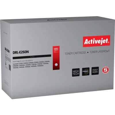 Afbeelding van ActiveJet DRL E260N Drum voor Lexmark printer; E260X22G vervanging; Opperste; 30000 pagina&#039;s; zwart.