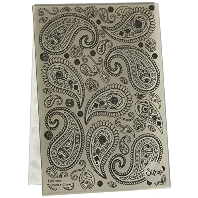 Afbeelding van Sizzix 3 D getextureerde indrukken embossing map Paisley door Georgie Evans, 664796, veelkleurig, één maat