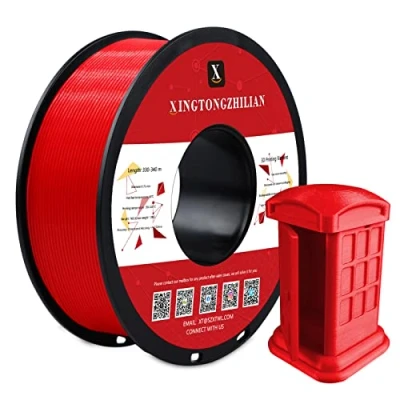 Afbeelding van ACTIVEME PETG+ 3D printerfilament, filament 1,75 mm, maatnauwkeurigheid +/ 0,02 1 kg spoel printfilament voor printers, rood