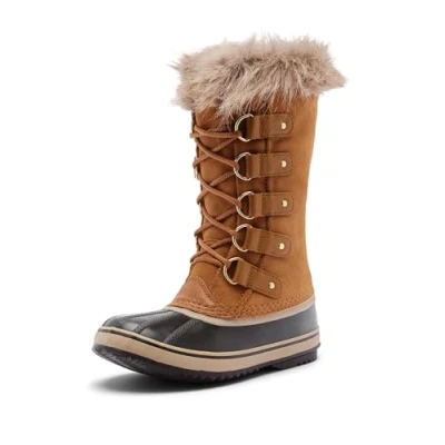 Afbeelding van Sorel Joan of Arctic waterdichte sneeuwlaarzen voor dames, camelbruin/zwart, 3 UK, Camel Bruin Zwart, 36 EU
