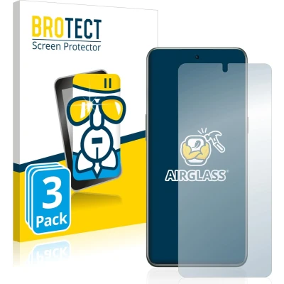 Afbeelding van BROTECT AirGlass kogelwerende glasfolie (3 Stuk, Xiaomi Mi 10T 5G), Smartphone beschermfolie, Transparant