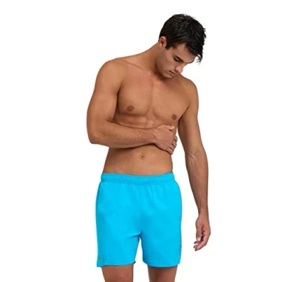 Afbeelding van ARENA Fundamentals Logo Boxer R Swim Trunks, Turquoise dark Olive, L Men&#039;s,
