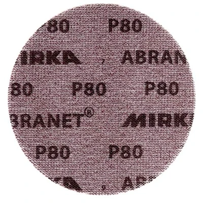 Afbeelding van Mirka Abranet netschuurschijven Ø 150 mm klittenband / korrel P80 50 st voor het schuren van hout, plamuur, lak, kunststof 5424105080