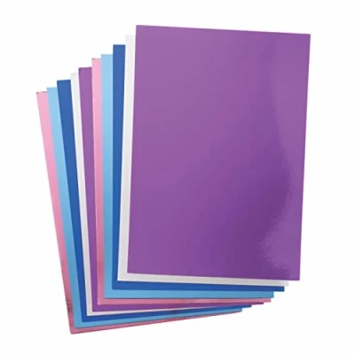 Afbeelding van Baker Ross FE704 Winter Metallic A4 Kaart Pak van 20, Kaart, Knutselspullen voor Kinderen, Ideaal Knutselen en Decoratie Maken