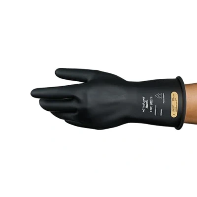 Afbeelding van Ansell ActivArmr Werkhandschoenen voor elektricien, elektrische beschermingsklasse 00 (500 V), isolerende handschoenen van natuurlijk rubber, latexhandschoenen, industriële veiligheid PPE, 35,5 cm,