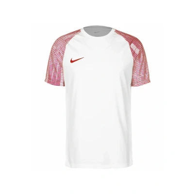 Afbeelding van Nike Heren Short Sleeve Top M Nk Df Academy Jsy Ss, Wit/University Rood/University Red, DH8031 100, L