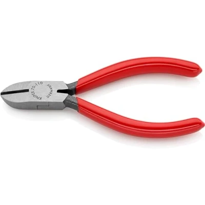 Afbeelding van Knipex Zijsnijtang zwart geatramenteerd, met kunststof bekleed 110 mm (zelfbedieningskaart/blister) 70 01 SB