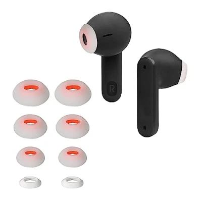 Afbeelding van kwmobile 8x Reserve covers voor oordopjes geschikt JBL Tune Flex 4 maten Silicone dopjes in ear headphones