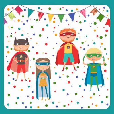Afbeelding van Servetten Superhero 3 laags 33x33cm