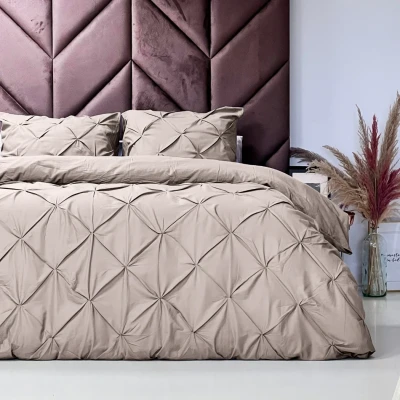 Afbeelding van Dekbedovertrek Dreamhouse Salvador Taupe Katoen 240 x 200 / 220 cm Lits Jumeaux