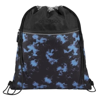 Afbeelding van Gymtas Coocazoo Midnight Dust reflecterend zakje met rits aan voorzijd