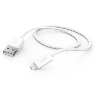Afbeelding van Hama Oplaadkabel Usb A Lightning 1 M Wit
