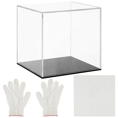 Afbeelding van Belle Vous 5 Zijdige Doorzichtige Acryl Display 12,5 x cm Bescherm en Toon Je Verzameling, Speelgoed, Antiek of Juwelen Vitrine