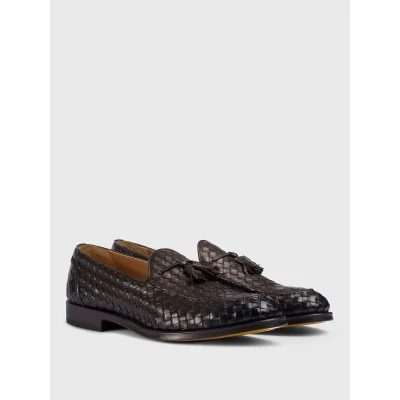 Afbeelding van Classic Leather Loafers with Tassel Detail Comfortable and Stylish
