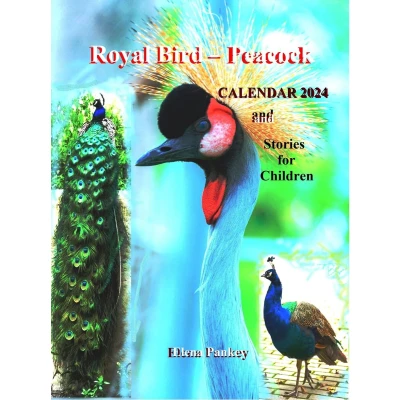 Afbeelding van Royal Bird Peacock. Calendar 2024. Stories for Children