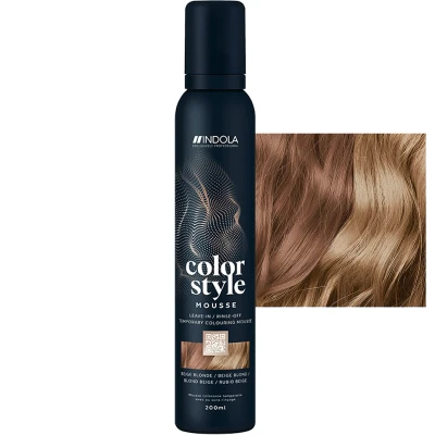 Afbeelding van Indola Color Style Mousse Beige Blonde 200 ml