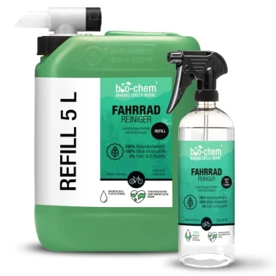 Afbeelding van Bio Chem Fietsframe reiniger 5L + 750 ml aftapkraan Roestwerende ontvettingsreiniger voor fietsen, mountainbikes, racefietsen, elektrische fietsen.