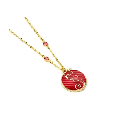 Afbeelding van The Carat Shop Wicked Roze Shiz Logo halsketting