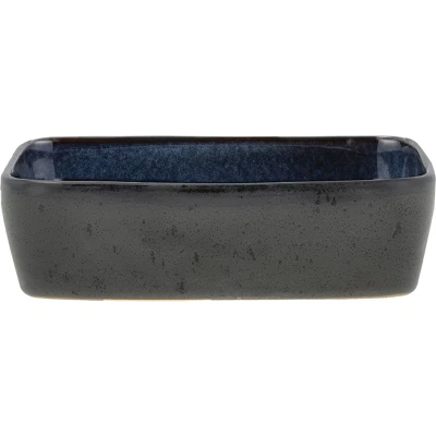 Afbeelding van Schaal Bitz Rectangular Black Blue 19 x 14 cm (2 delig)