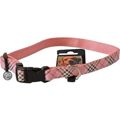 Afbeelding van Halsband Nylon/Pvc Verstelbaar Called Roze 15 Mmx25 40 Cm