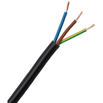 Afbeelding van Kopp 152405849 slangleiding H05 VV F 3G, 1 mm², 5 m, zwart