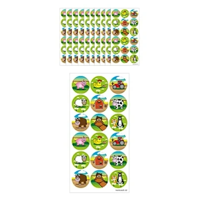 Afbeelding van Boerderij Stickers Farm Uitdeel cadeau Traktatie 10 vellen