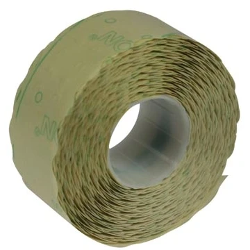 Afbeelding van Etiketten voor prijstang Samark, ft 26 x 12 mm, permanent, pak van rollen etiket