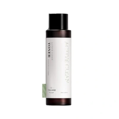 Afbeelding van [VILLAGE 11 FACTORY] ACTIVE CLEAN TONER (120ml) Koreaanse huidverzorging Gezichtslotion AHA &amp; BHA Acne gevoelige en vette huid Hydraterende exfoliërende verzorging Veganistische