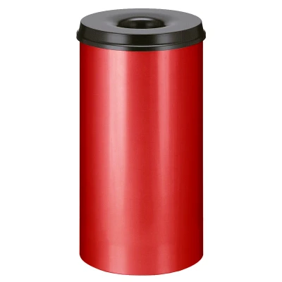 Afbeelding van Papierbak vlamdovend 50ltr rood/zwart