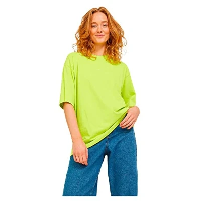 Afbeelding van JJXX Jxandrea SS Loose Every LOGO TEE NOOS Tshirt basic, Dames, Maat: Large, Lime punch
