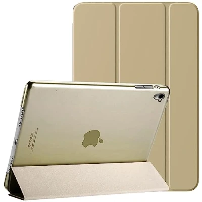 Afbeelding van Voor Apple iPad 9e / 8e 7e generatie hoesje Cover (2021/2020/2019) (10,2 inch) Smart Magnetische Ultra Slim Stand Auto Wake/Sleep 9 8 7 (goud)