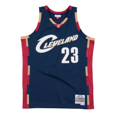 Afbeelding van Mitchell &amp; Ness NBA Swingman Alternate Cleveland Cavaliers 08 Lebron JAME Top, Heren, Maat: Medium, Navy
