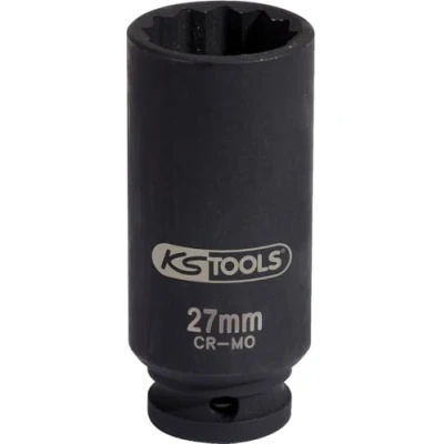 Afbeelding van KS Tools, Dopsleutel + dopmoer, 1/2&quot; Power Socket met speciale aandrijving, 27mm (1/2&quot;)