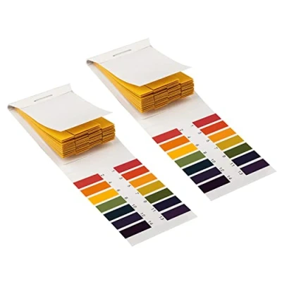 Afbeelding van 2 sets 160 strips 1 14 PH lakmospapier teststrips water cosmetica vloer test papier met controller kaart