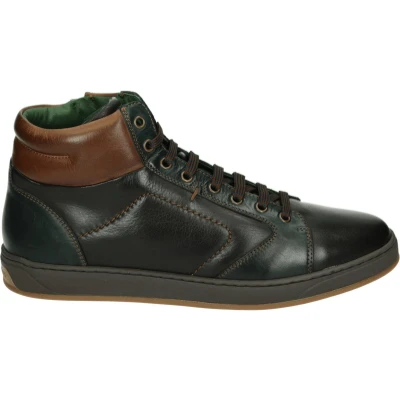 Afbeelding van Galizio Torresi 423038 Heren sneakersHeren veterschoenVrije tijd half hoog Kleur: Bruin Maat: 44