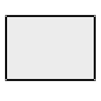 Afbeelding van 60 100 inch projectiescherm, 4: 3 HD draagbaar opvouwbaar anti rimpel canvas, wasbaar voor thuisbioscoop, muurbeugel / plafond, ideaal buitenfilms (100 inch)