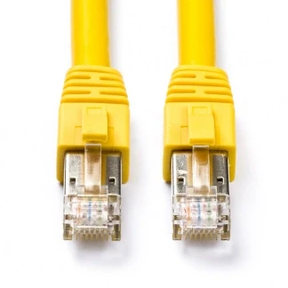 Afbeelding van Netwerkkabel Cat8 S/FTP 10 meter (100% koper, LSZH, Geel)