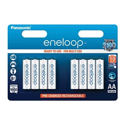 Afbeelding van 1x8 Panasonic Eneloop Mignon AA 1900 mAh