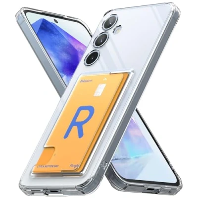 Afbeelding van Ringke Fusion Card Compatibel met Samsung A55 5G Case, Transparante Harde Achterkant Ingebouwde Kaarthouder Wallet Cover Voor Galaxy Clear