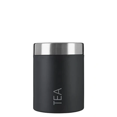 Afbeelding van Premier Housewares Tea container zwart/zilver, H13 x W10 D10cm