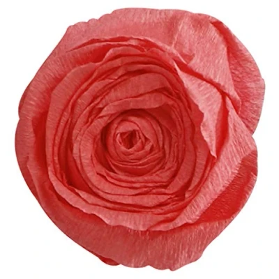Afbeelding van Clairefontaine 903039C verpakking met 10 vellen crêpepapier, 2,5 x 0,5 m, ideaal voor creatieve hobby&#039;s, 1 verpakking, zalm